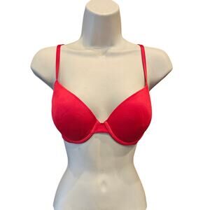 NWT Wear everywhere push up bra red crimson 32D Victoria's Secret PINK t shirt